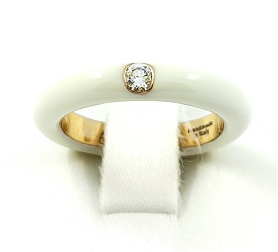 Anneau Adolfo Courrier Femme in Or rosé Diamante TZB04 - TZB04